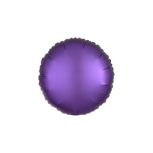 Egyszínű kerek fólia lufi 18" 45cm Chrome lila, Purple, n3681701, héliummal töltve
