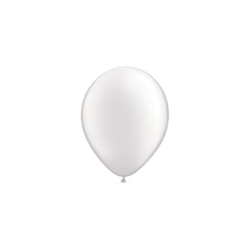 Lufi QUALATEX 5" (13cm-es) gyöngyház (pearl) színek -  100db/csomag - gyöngyház fehér, pearl white 43597