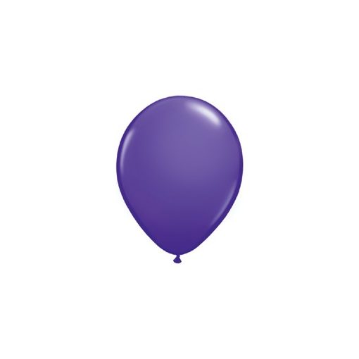 Lufi QUALATEX 5" (13cm-es) Latex léggömb, fashion színek 100db/csomag, lila, fashion purple violet 82697